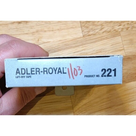 Adler 221 Lift Off Tape S310/410 - 1010 / 5010 Series Elec. Typewriters-New - Picture 3 of 5